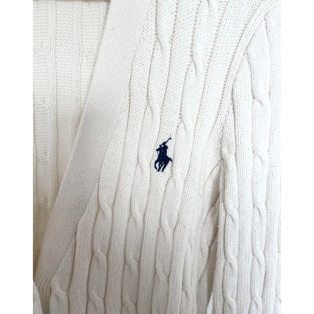 POLO RALPH LAUREN(ポロラルフローレン)の【最終価格】ラルフローレン ケーブルニット カーディガン  M レディースのトップス(カーディガン)の商品写真