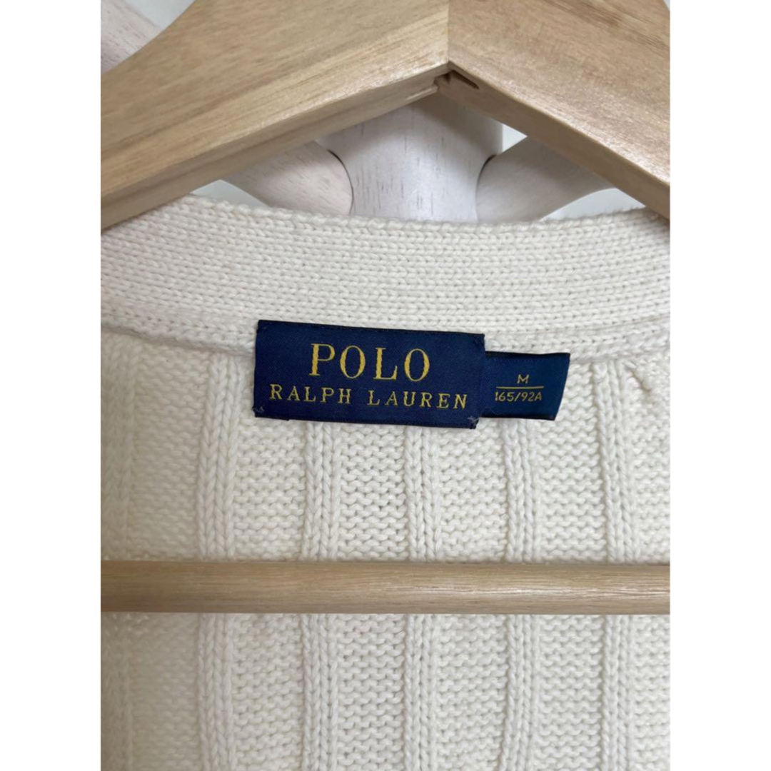 POLO RALPH LAUREN(ポロラルフローレン)の【最終価格】ラルフローレン ケーブルニット カーディガン  M レディースのトップス(カーディガン)の商品写真