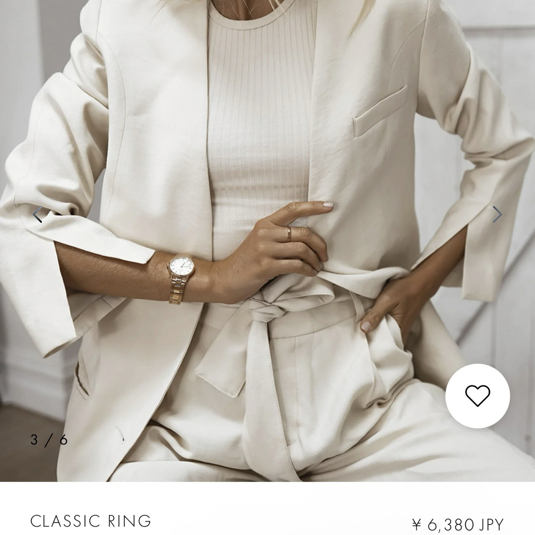 Daniel Wellington(ダニエルウェリントン)の【daniel wellington】指輪／リング レディースのアクセサリー(リング(指輪))の商品写真