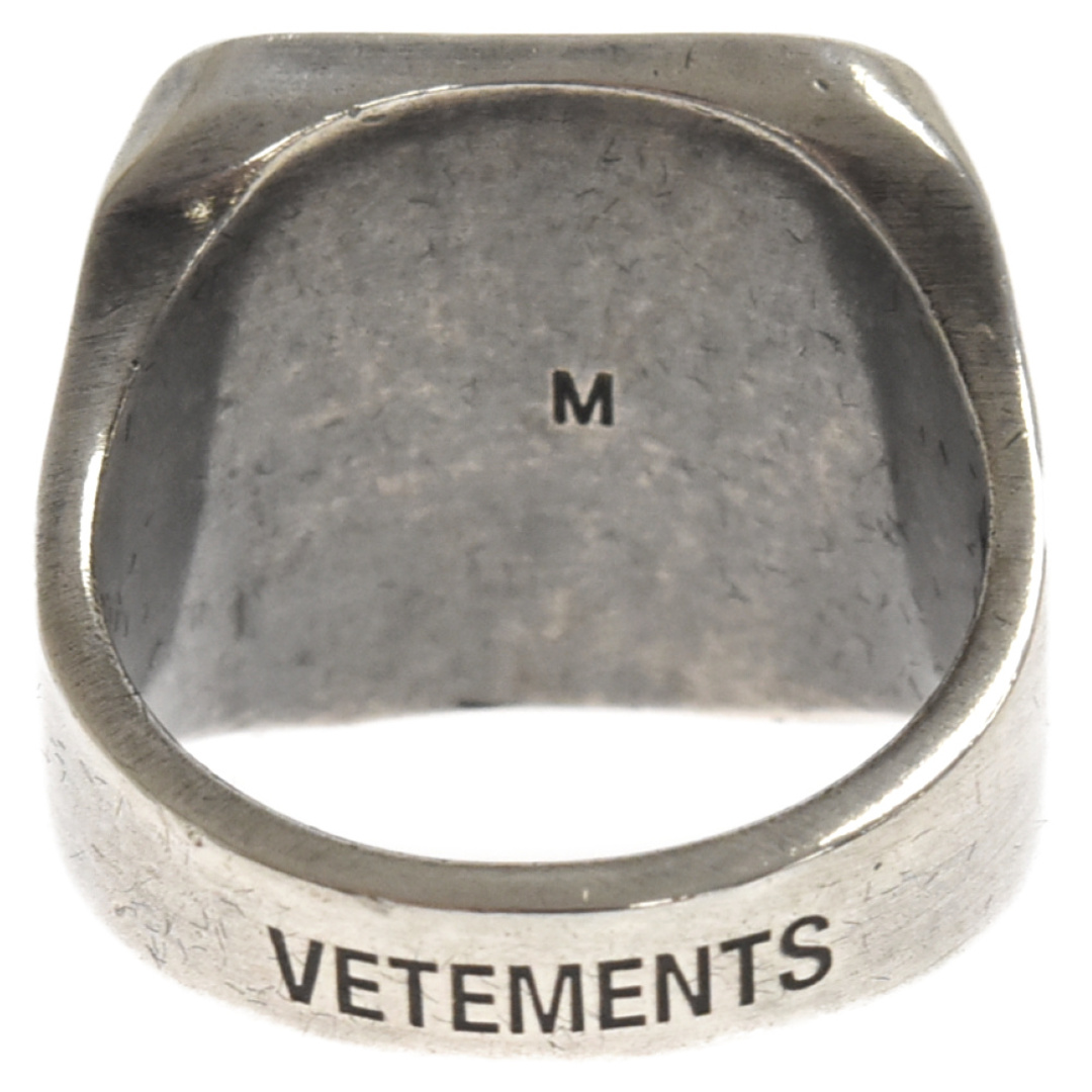 VETEMENTS ヴェトモン LOGO RING ロゴ リング 指輪 シルバー Mサイズ VETEMENTS ヴェトモン LOGO RING ロゴ リング 指輪 シルバー Mサイズ