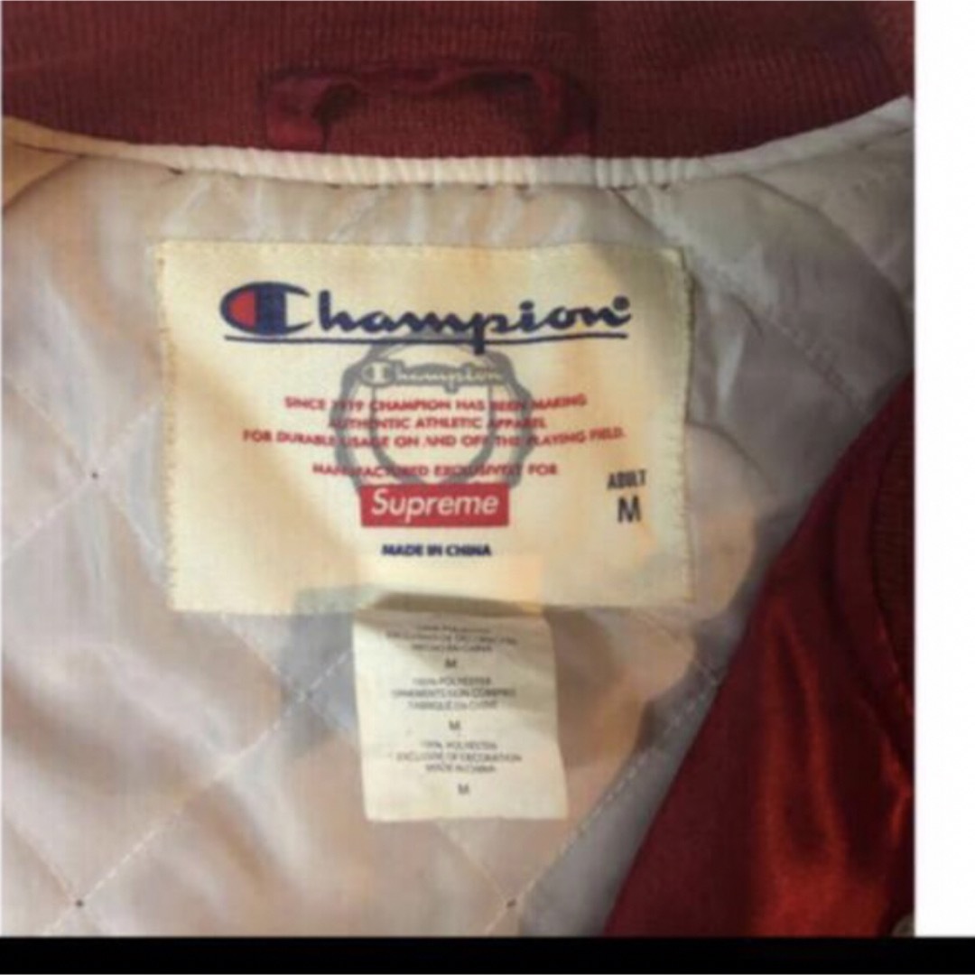 Supreme(シュプリーム)のSupreme Champion Satin Jacketシュプリームスタジャン メンズのジャケット/アウター(スタジャン)の商品写真