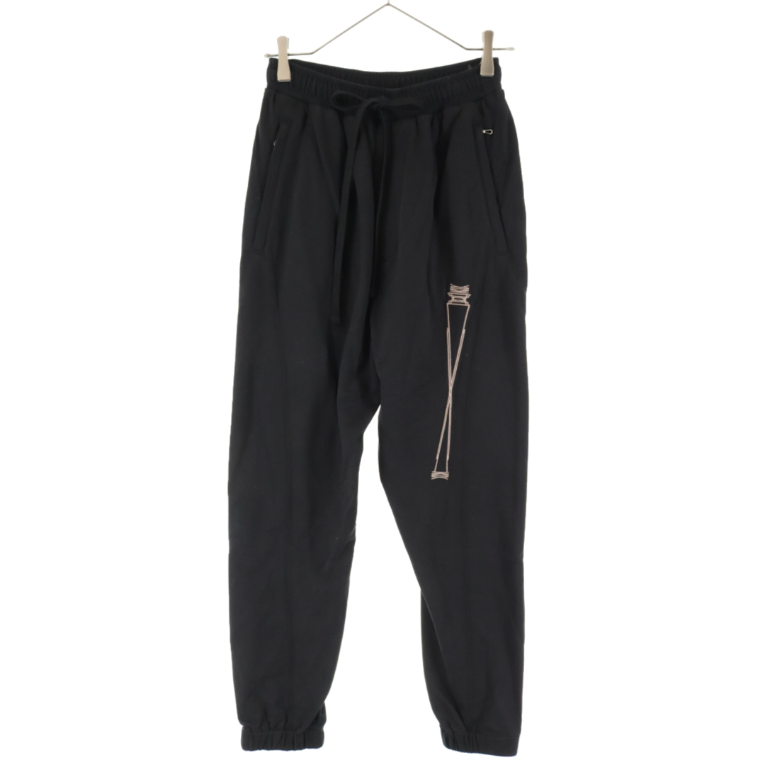 JULIUS ユリウス 21AW TROUSERS ジップポケットトラウザーズスウェットパンツ ブラック 757PAM21