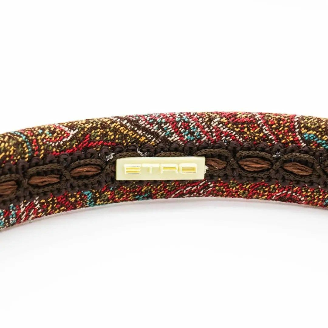 ETRO - 《美品》ETRO カチューシャ ペイズリー 総柄 レッド
