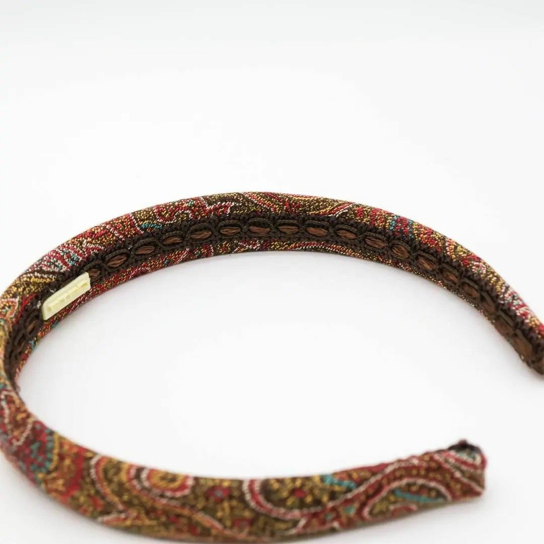 ETRO - 《美品》ETRO カチューシャ ペイズリー 総柄 レッド