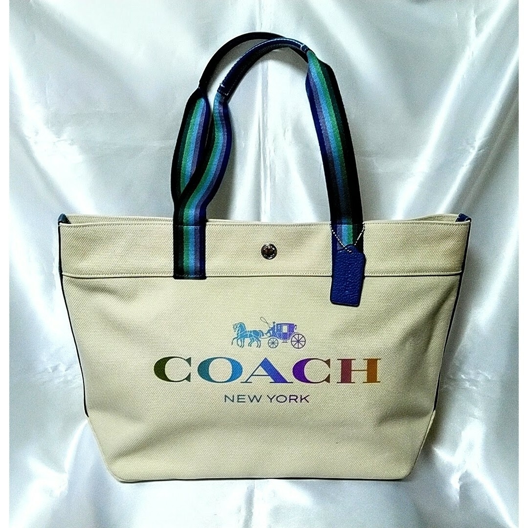 COACH - 【新品未使用!!】COACH 超お洒落で可愛い♪キャンバストート