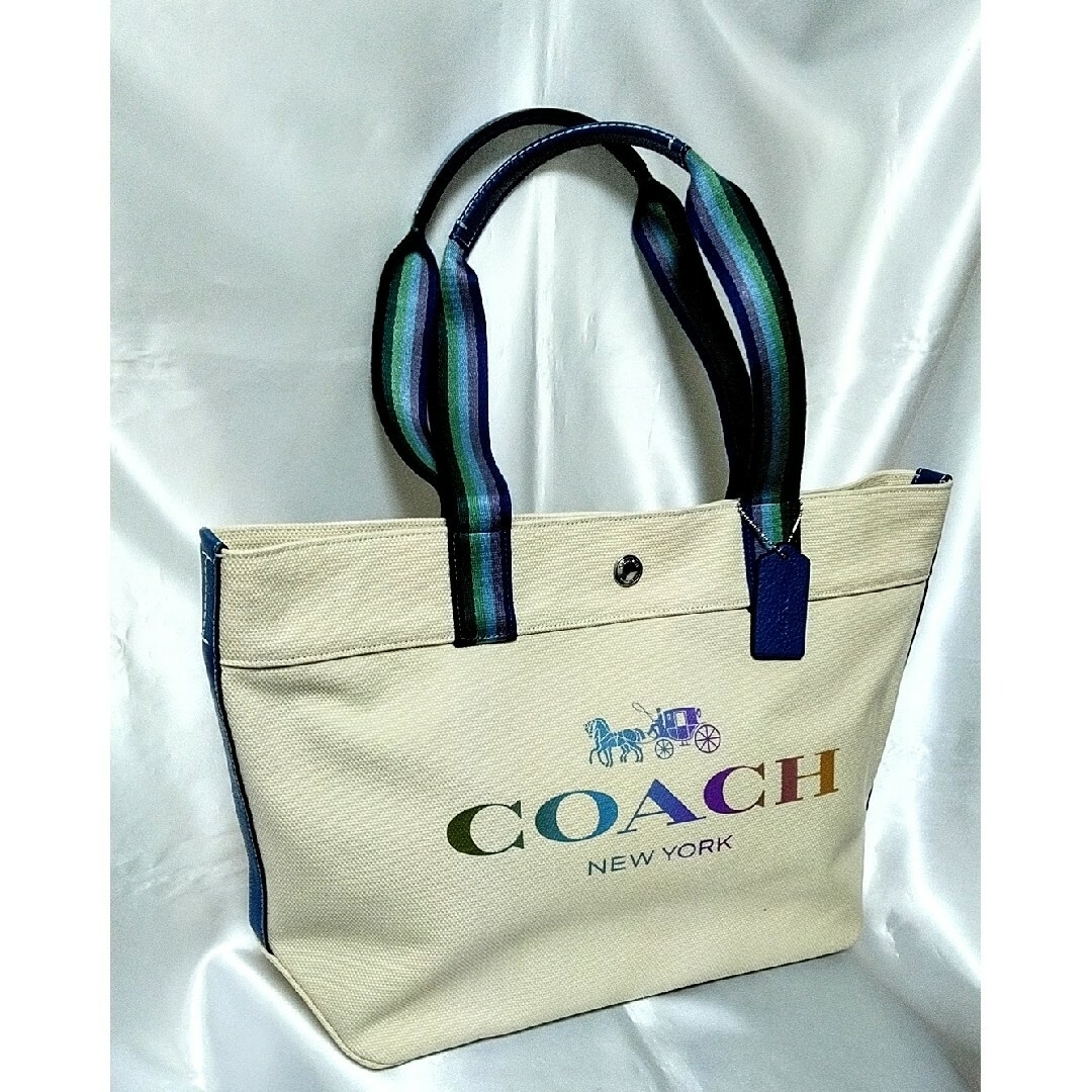 COACH - 【新品未使用!!】COACH 超お洒落で可愛い♪キャンバストート