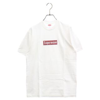 SUPREME シュプリーム 19SS×SWAROVSKI 25th Anniversary Box Logo Tee×スワロフスキー 25周年記念ボックスロゴTシャツ 半袖カットソー ホワイト