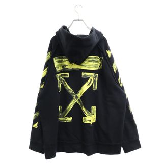 OFF-WHITE オフホワイト 16AW YOU CUT ME OFF Print Logo Pullover Hoodie ユーカットミーオフ プリントロゴプルオーバーフーディ パーカー ブラック