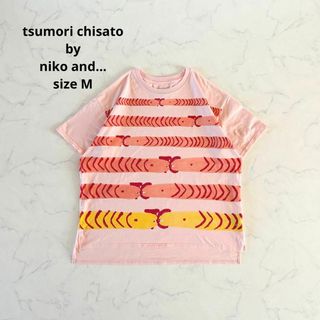 ツモリチサト(TSUMORI CHISATO)の【美品】Mサイズ ツモリチサト ニコアンド Tシャツ ピンク コラボ商品(Tシャツ(半袖/袖なし))