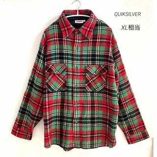 クイックシルバー(QUIKSILVER)の希少  QUIKSILVER  クイックシルバー ネルシャツ チェック　XL相当(シャツ)