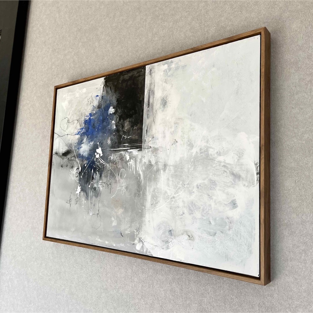 おしゃれ現代アート　70×50㎝　フレーム付き　アート　モダン　絵画　抽象画