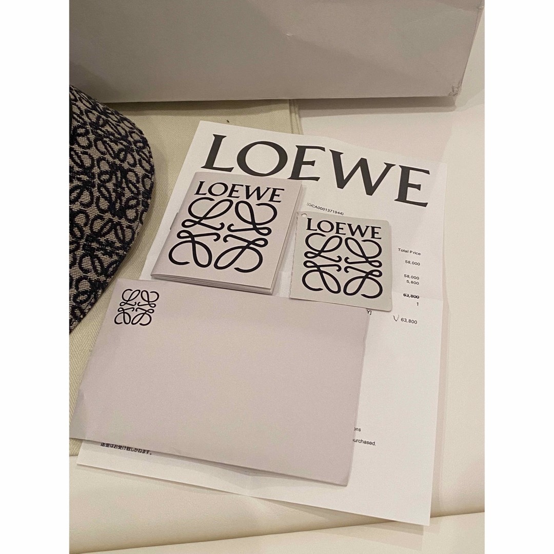 LOEWE(ロエベ)の【美品】 LOEWE アナグラム　バケットハット（ジャガード&カーフ） レディースの帽子(ハット)の商品写真