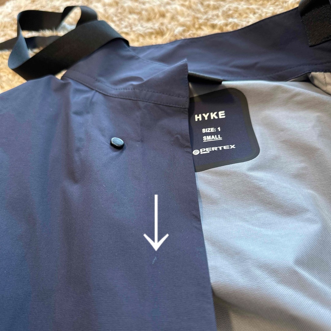 HYKE - 【HYKE】ハイク・PERTEX MILITARY COAT・navy・サイズ1の通販