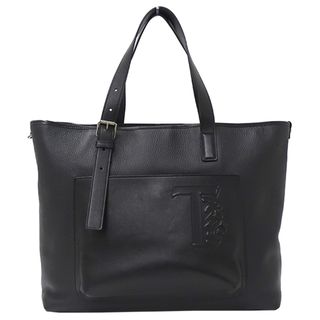 トッズ(TOD'S)のトッズ TOD’S バッグ メンズ ブランド トートバッグ レザーショッピングバッグ ブラック おしゃれ 大容量 A4 大きめ おでかけ 黒 【中古】(トートバッグ)