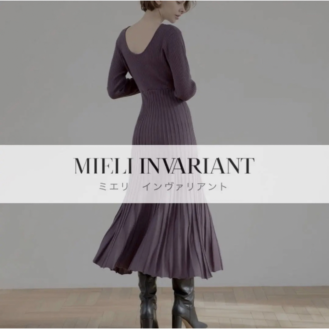 MIELIINVARIANT ミエリ ロングニットワンピース moussy