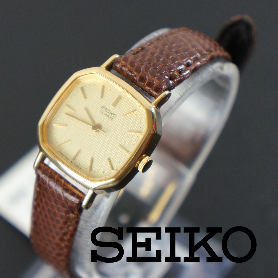 SEIKO(セイコー)の【稼働美品】セイコー アンティーク　 新品ベルト　電池交換済 レディースのファッション小物(腕時計)の商品写真