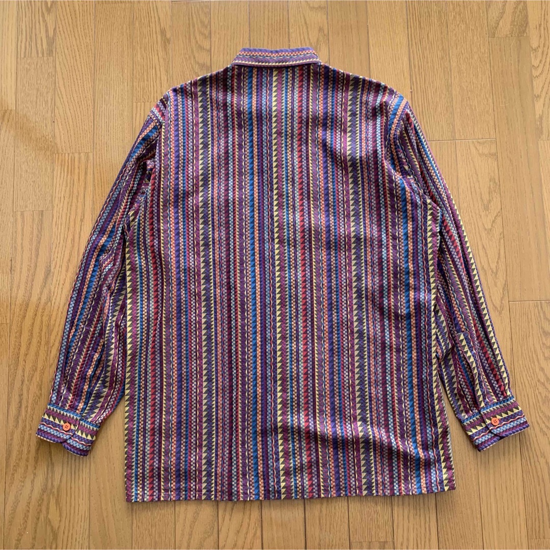 MISSONI ジャガードシャツ 総柄 織柄 イタリア製