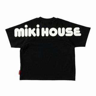 【色: ブラック】【 ミキハウス 】 Ｔシャツ 半袖 無地 ラグラン ロゴ ワン(その他)