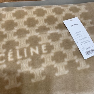 celine - CELINE 新品・未使用 セリーヌ マカダム柄 綿毛布 日本製の 