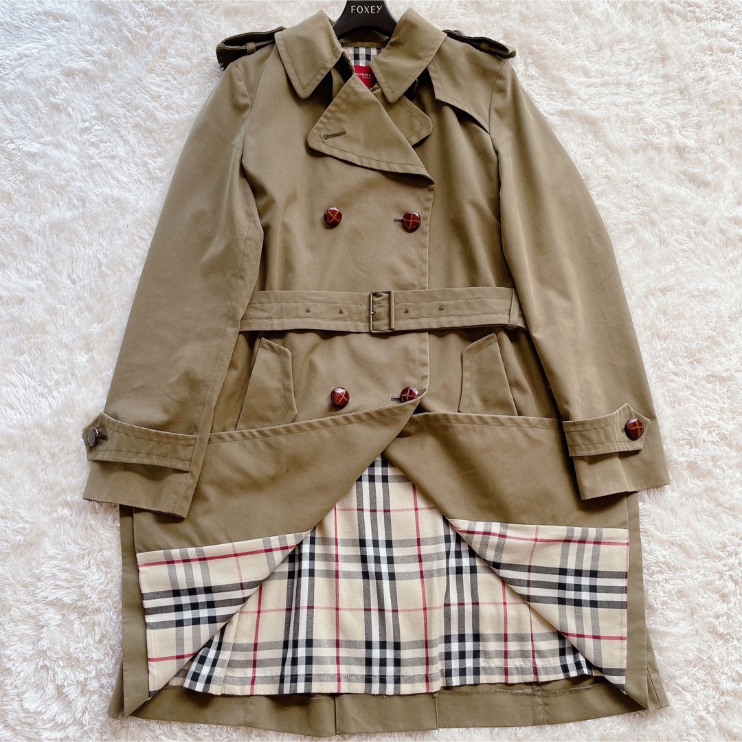 BURBERRY - バーバリーロンドン トレンチコート ノバチェック カーキ