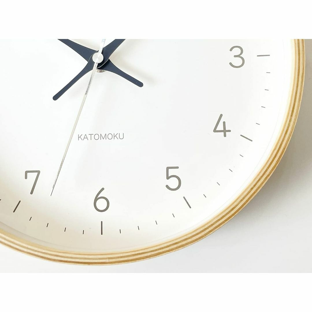 【新着商品】KATOMOKU plywood clock 22 電波時計 ライト