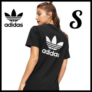 adidas ボタニカルTシャツ　ワンピース　ロングTシャツ