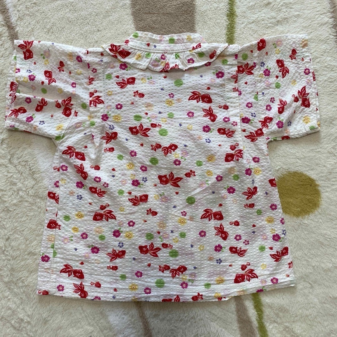 子供服 甚平 じんべい 90cm  キッズ/ベビー/マタニティのキッズ服女の子用(90cm~)(甚平/浴衣)の商品写真