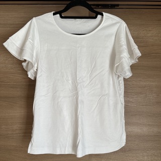 ジーユー(GU)のGU フリルスリーブT(Tシャツ(半袖/袖なし))