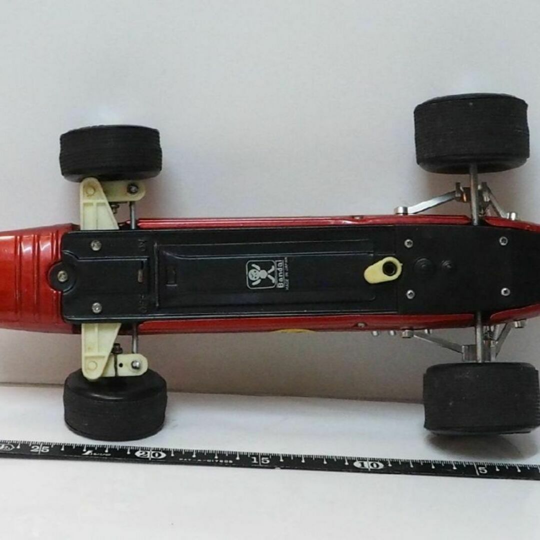 BANDAI - 旧バンダイ【 ロータス F1カー動作不良 右前輪破損】ブリキ