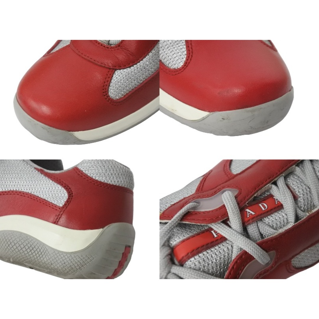 PRADA - PRADA プラダ スニーカー アメリカズカップ レッド PRADA - PRADA プラダ スニーカー アメリカズカップ レッド