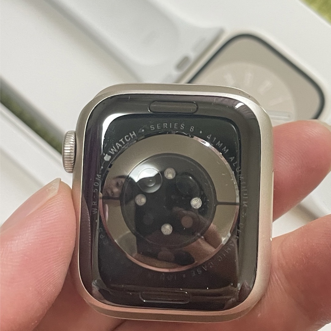 Apple Watch(アップルウォッチ)のApple Watch series8スターライトGPSモデル41mm メンズの時計(腕時計(デジタル))の商品写真