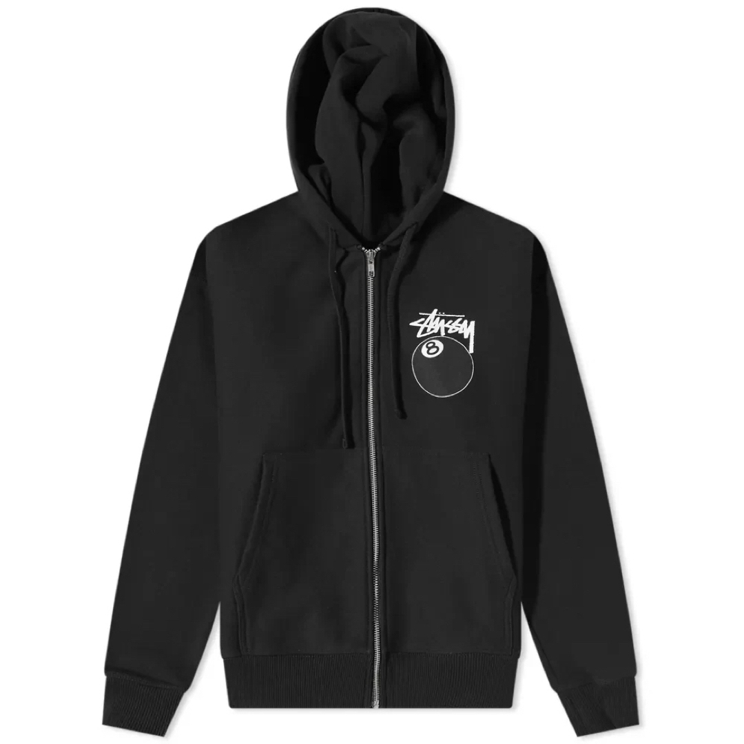 ☆ STUSSY 8 Ball Zip Up Hooded Sweat ☆