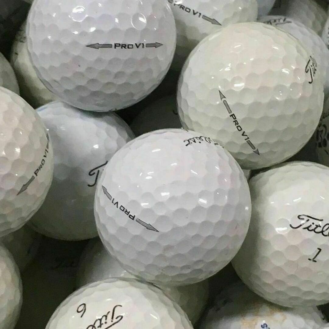 Titleist(タイトリスト)のタイトリスト Pro V1 年代混合 ホワイト ロストボール 50球 B スポーツ/アウトドアのゴルフ(その他)の商品写真