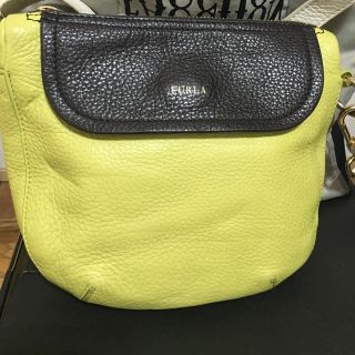 フルラ(Furla)のフルラのショルダーバック‼️イエローグリーン(ショルダーバッグ)