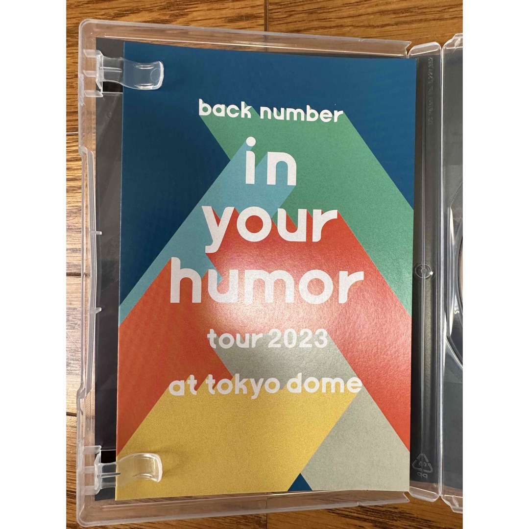 BACK NUMBER(バックナンバー)のin　your　humor　tour　2023　at　東京ドーム DVD エンタメ/ホビーのDVD/ブルーレイ(ミュージック)の商品写真