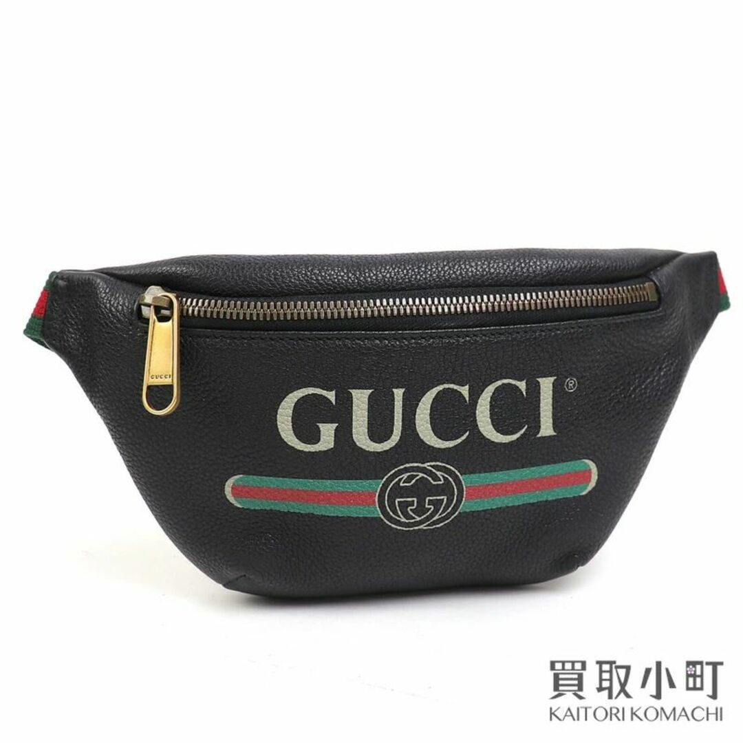 Gucci - グッチ【GUCCI】ロゴプリント ベルトバッグの通販 by 買取小町