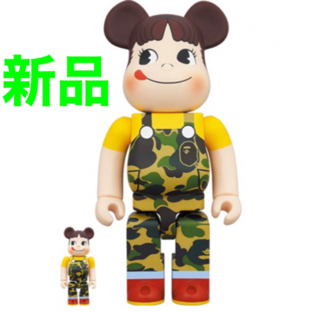 リステアBE@RBRICK BAPE ペコちゃん 100％ & 400％ GREEN