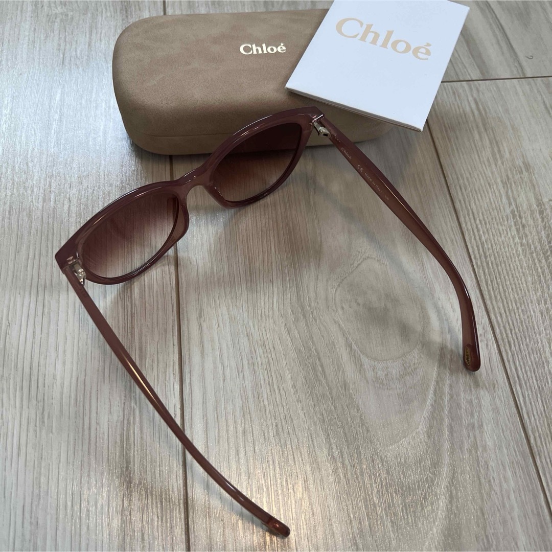 美品！Chloé クロエ サングラス 丸型サングラス ベージュ系