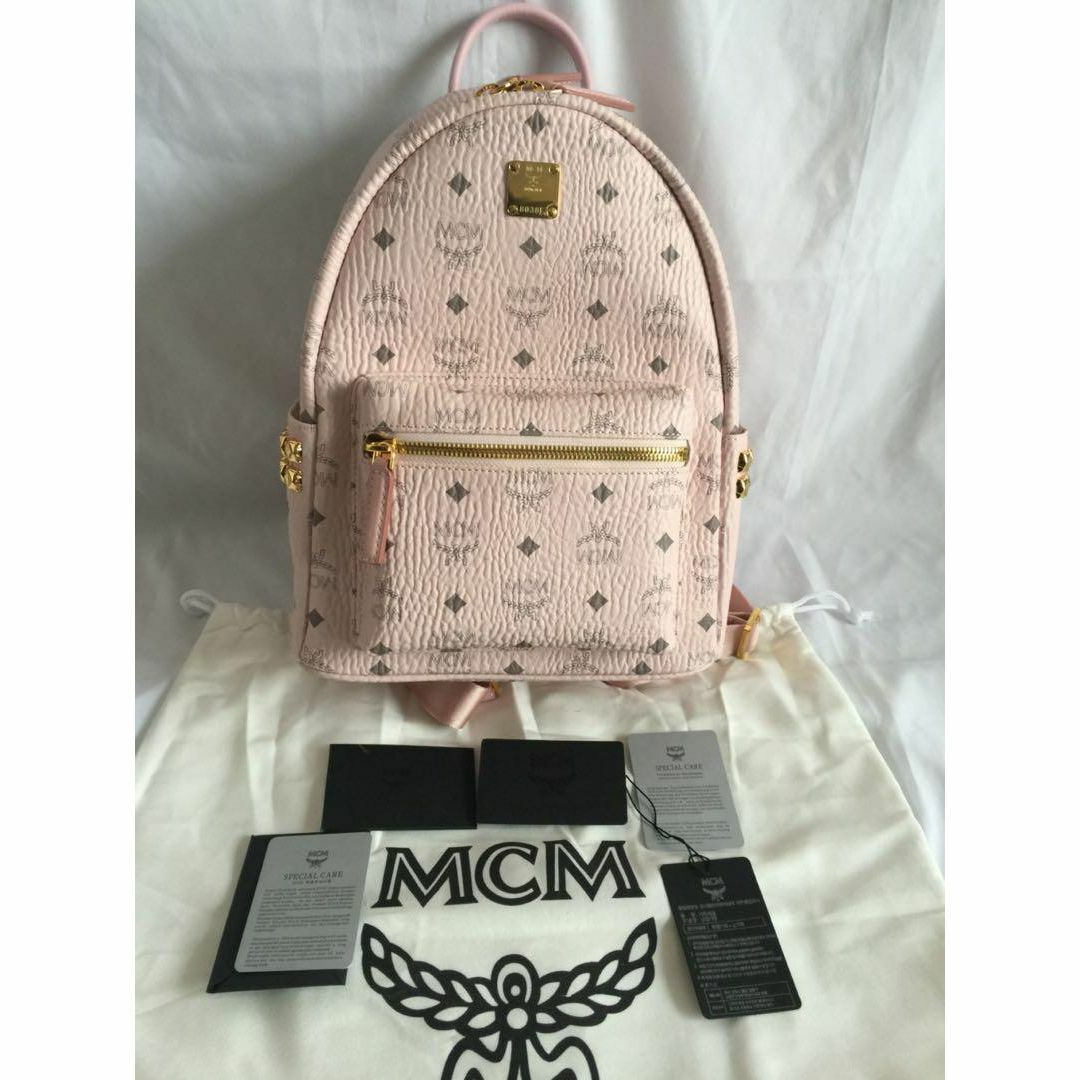 MCM リュック パウダーピンク Sサイズ