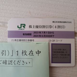 ジェイアール(JR)のjr東日本 株主優待割引券 4割引 1枚(その他)