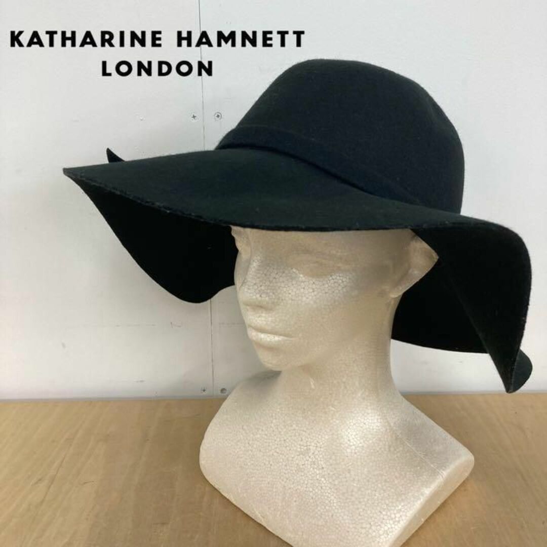 KATHARINE HAMNETT(キャサリンハムネット)のKATHARINE HAMNETT ロングブリムハット レディースの帽子(ハット)の商品写真