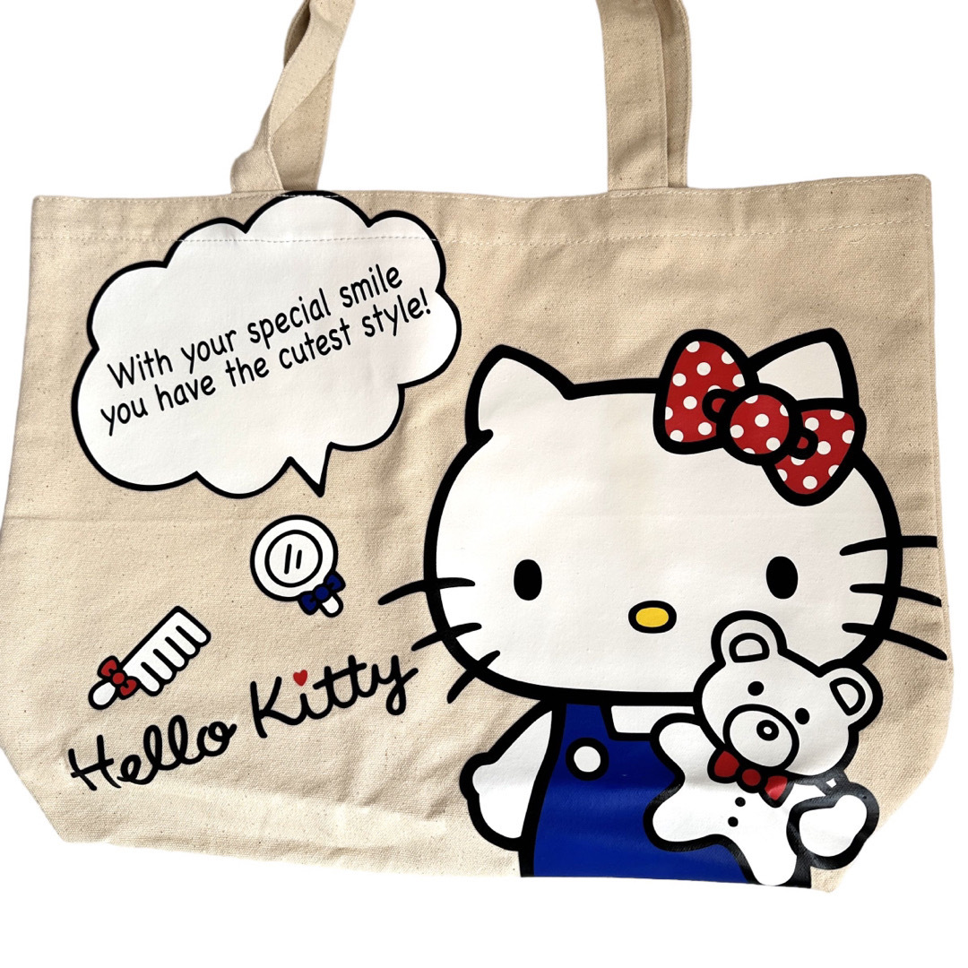 ハローキティ(ハローキティ)の【新品未使用】【HELLO KITTY】エコトートバッグ（大） レディースのバッグ(エコバッグ)の商品写真