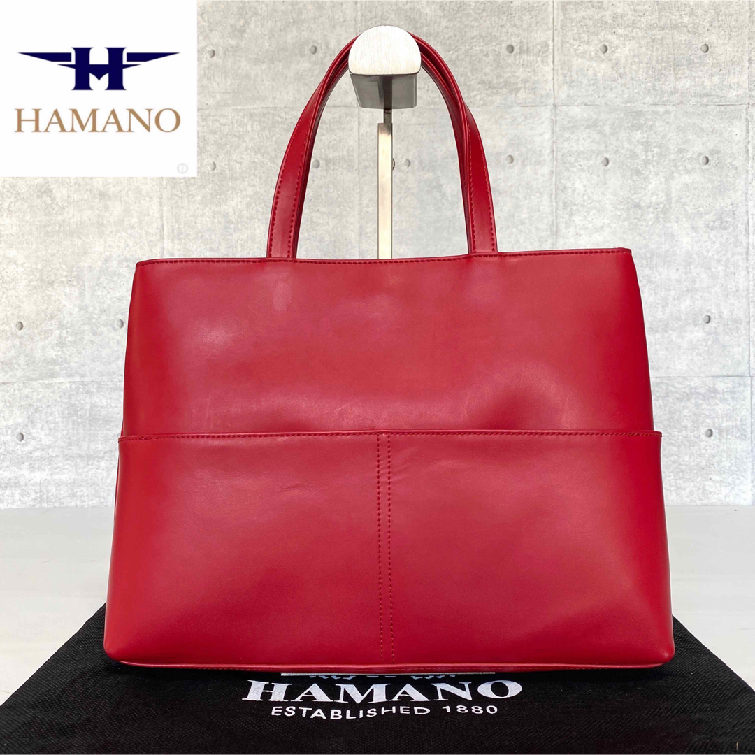 【美品】濱野皮革工藝☆HAMANO☆皇室御用達☆濱野☆ハマノ☆レザー☆ブラック