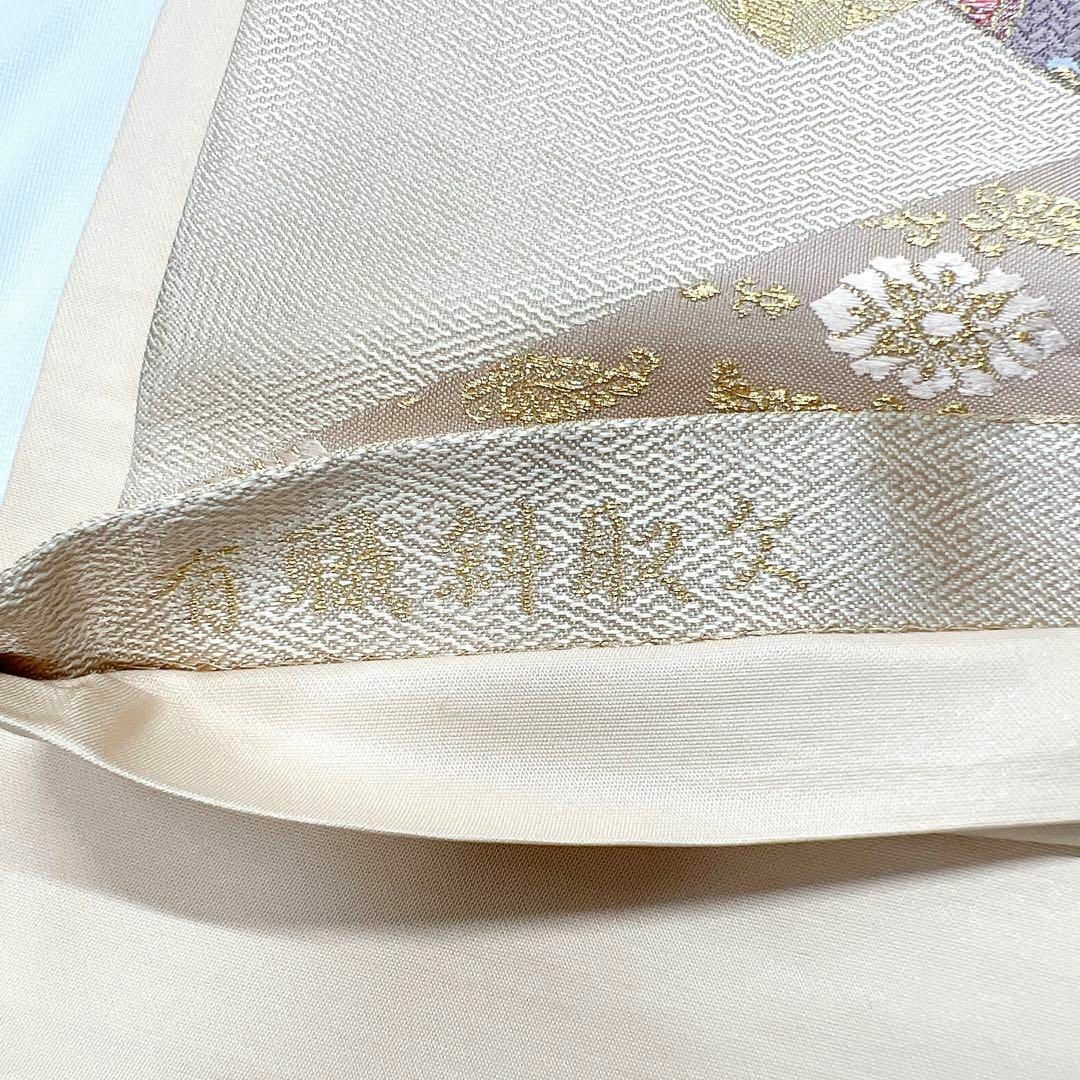 有職斜取文 袋帯 着物