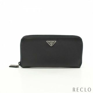 プラダ(PRADA)のSAFFIANO ラウンドファスナー長財布 サフィアーノレザー ブラック(財布)