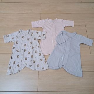 【お値下げ】新生児　コンビ肌着　3枚セット(肌着/下着)