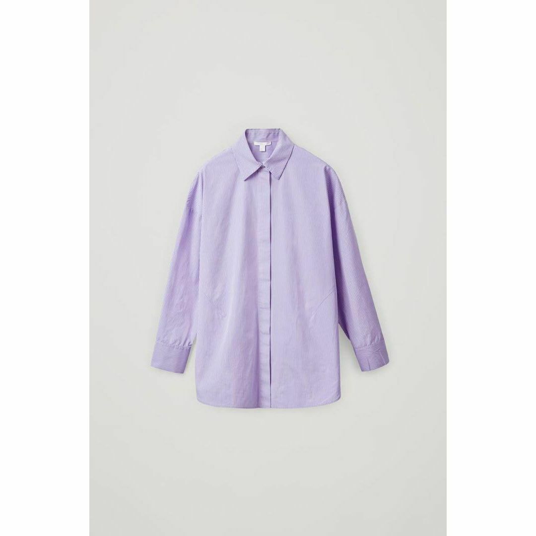 COS(コス)の美品　ROUND CUT COTTON SHIRT レディースのトップス(シャツ/ブラウス(長袖/七分))の商品写真