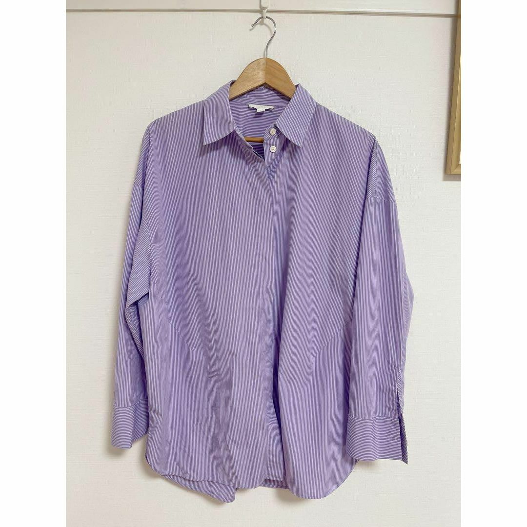 COS(コス)の美品　ROUND CUT COTTON SHIRT レディースのトップス(シャツ/ブラウス(長袖/七分))の商品写真