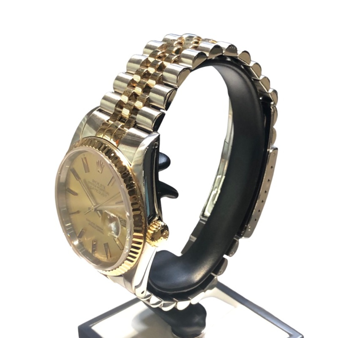 ロレックス ROLEX デイトジャスト 16233 シャンパン K18イエローゴールド ステンレススチール 自動巻き メンズ 腕時計