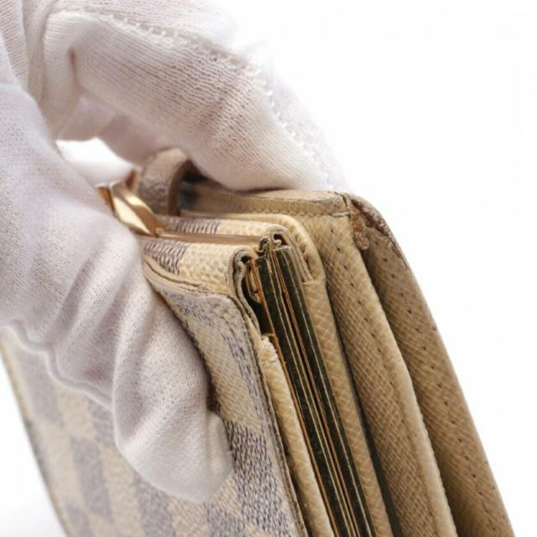 LOUIS VUITTON(ルイヴィトン)のポルトフォイユ ヴィエノワ ダミエアズール 二つ折り財布 PVC ホワイト レディースのファッション小物(財布)の商品写真